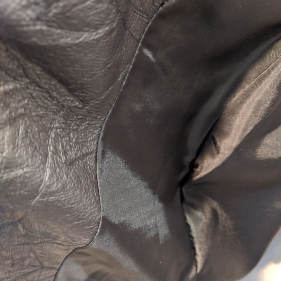NWT Black Faux Leather Jacket - Picture 5 of 6